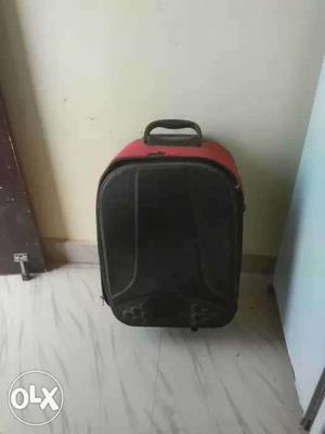 Black And Red Hardside Luggage