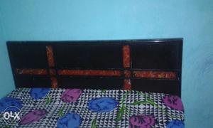 Black And Red Wooden Headboard