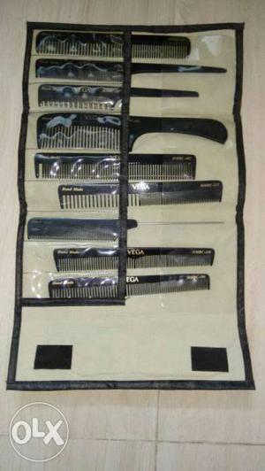 Black Plastic Hair Combs