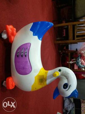 Blue And White Swan Toy