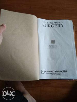 Book of surgery by A K Nan