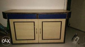Brown And Black Wooden Sideboard