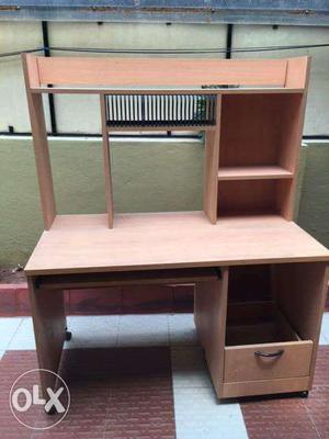 Brown Wooden Hutch Desk Urgent Sale