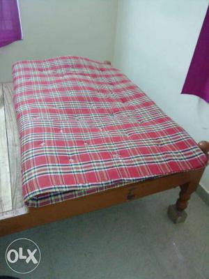 Cotton mattress for double bed and double pillow