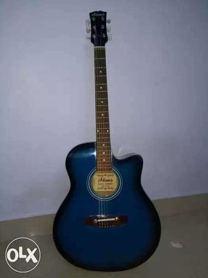 Cutaway Blue Burst Acoustic Guitar