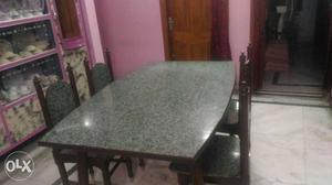 Excellent quality 4 sitter wooden dining table with complete