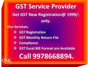 Gst Registration,Monthly File Vapi**Best Service**call