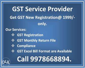 Gst Registration & Monthly Return File Vapi**best Service**