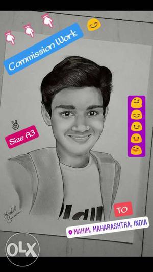 If any want their pencil Potrait Than messaged me