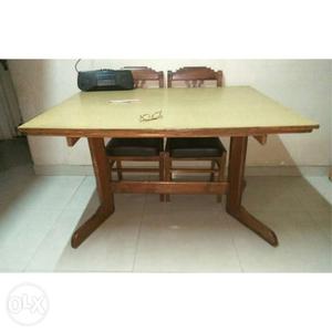 ONLY TABLE for Sale, Teak Wood + Plywood, Size