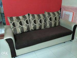 Only 2 years used fabric sofa in good condition.