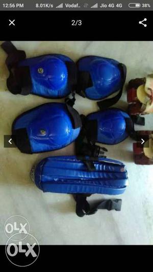 Pair Of Blue And Black Elbow And Knee Pads Screenshot