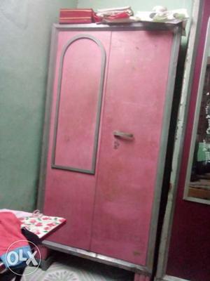 Pink 2-door Metal Cabinet