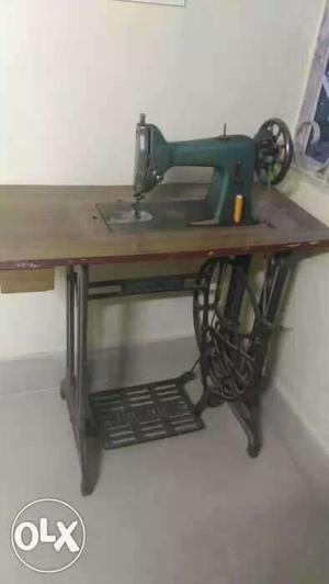 Usha White And Black Treadle Sewing Machine