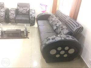 Very good condition 5 seater sofa with cover, 3.5
