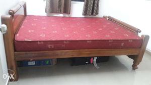 Wooden cot(without bed), size 5 ft x 6 ft