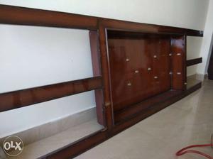 Wooden polished showcase