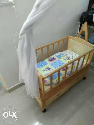 Baby cradle with bed