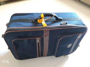Blue And Gray Suitcase