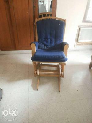 Blue Padded Glider Chair