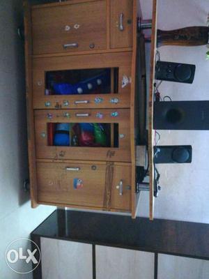 Brown Wooden TV Cabinet Multipurpose use
