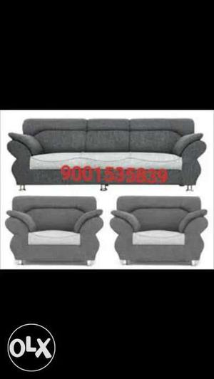 New five seater sofa set at banipark
