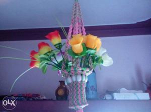 Pink And Yellow Flower Arrangement
