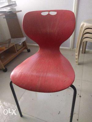 Red coller chair