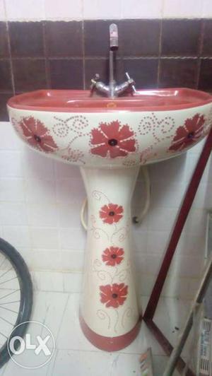 Washbasin With Water Tap (Tanki) Almost New Piece &