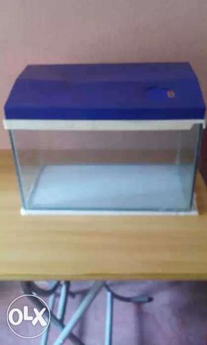 Aquarium1.5ft*1ft with cover,stone,pump just one