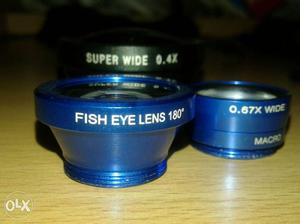 Camer lens for smartphones 2 wide 1 fish eye