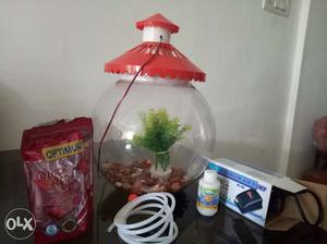 Full aquarium set consisting of fish pot, air