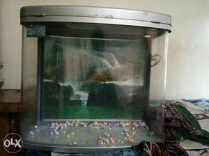 Gray Framed Fish Tank