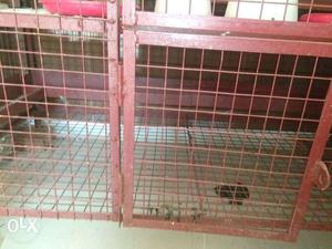 Large Size Brown Metal Pet Cage