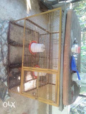 Multi purpose iron cage with feeder large size 4
