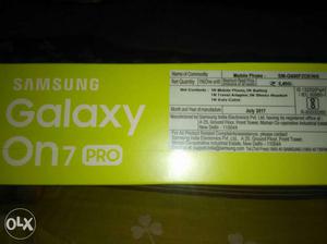 Samsung on 7 pro black new sealed pack box