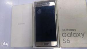 Samsung s6 32gb flat gold color full kit in