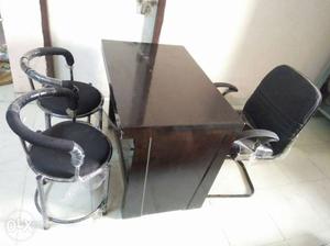 1 Office table and 3 chairs(New set)