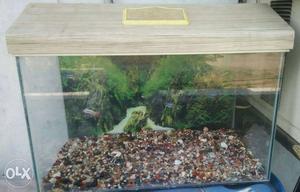 2 ft aquarium for sell with aquarium top 6 kg