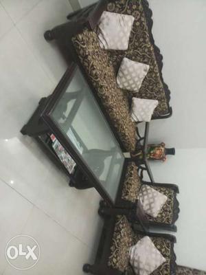 5 sitter sofa along with big center table for sell