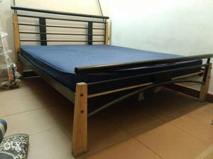 6ft by 6ft double bed with mattress for sale. In