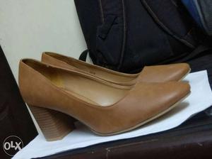 AJIO unused new Brown leather Formal shoes
