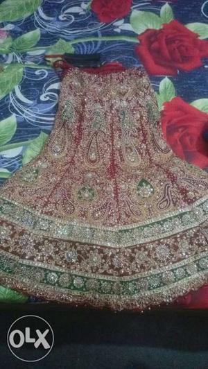 Amazing lehanga n blouse dress,used once,new price 