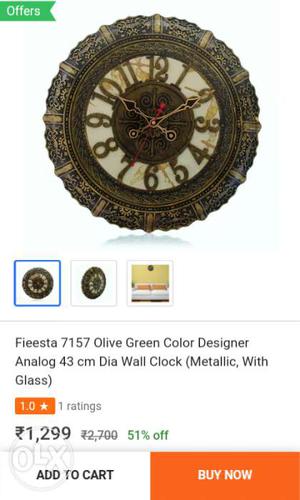 Antique piece wall clock for sale new seal packed