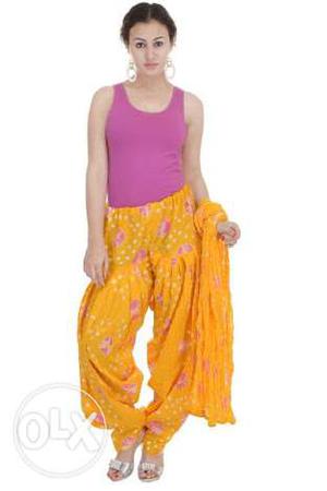 Bandhani patiala pants, available in all colours