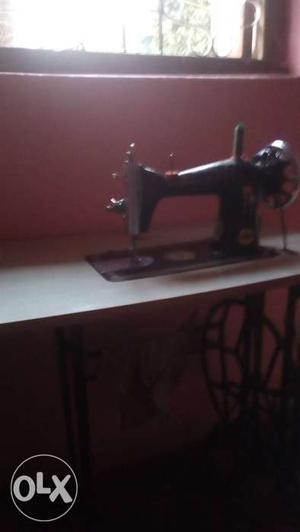 Black And Gray Treadke Sewing Machine