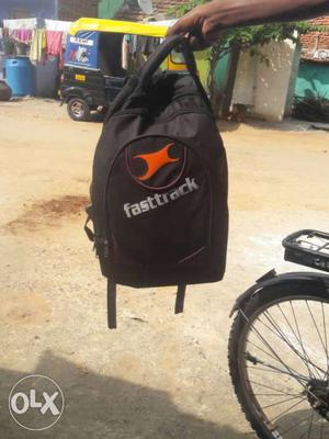 Black And Orange Fasttrack Backpack