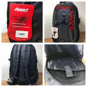 Black Aneex Backpack Collage