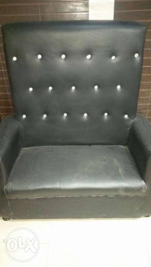 Black colour sofa set of 2