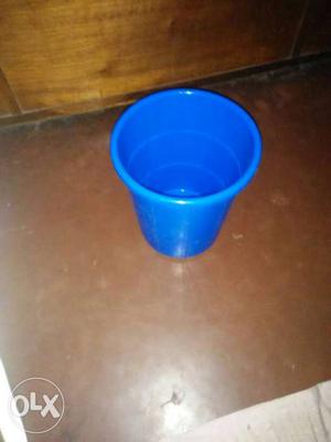 Blue And White Plastic Container